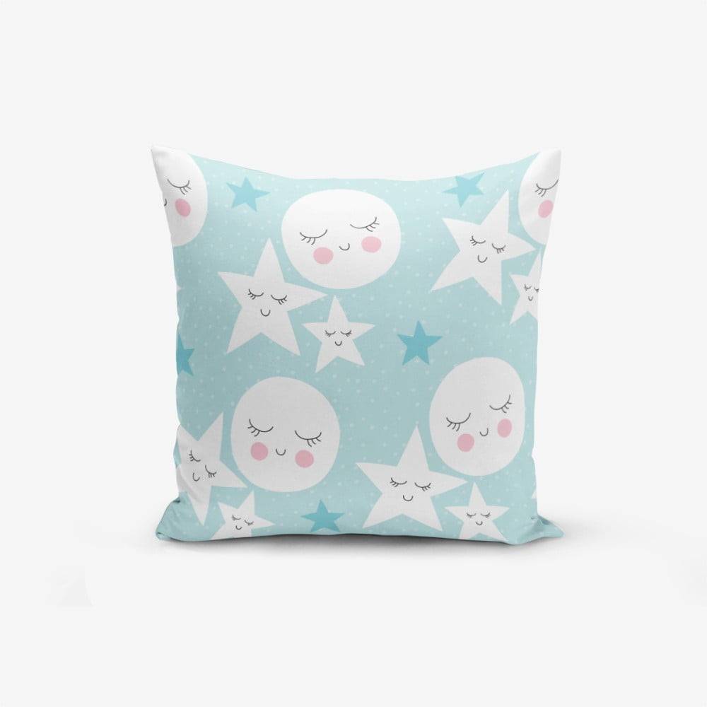 Minimalist Cushion Covers Obliečka na vankúš s prímesou bavlny  With Points Moon Star, 45 × 45 cm, značky Minimalist Cushion Covers