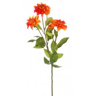 ASKO - NÁBYTOK Umelá kvetina Georgína 75 cm, oranžová, značky ASKO - NÁBYTOK