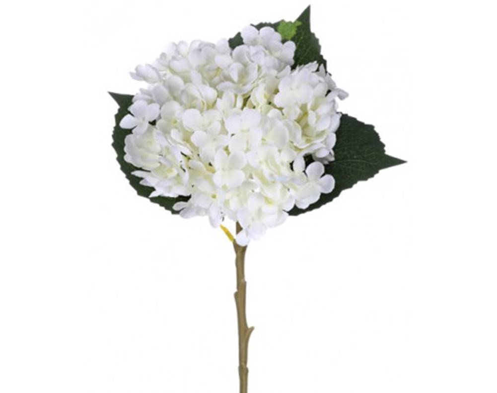 ASKO - NÁBYTOK Umelá kvetina Hortenzia 50 cm, biela, značky ASKO - NÁBYTOK