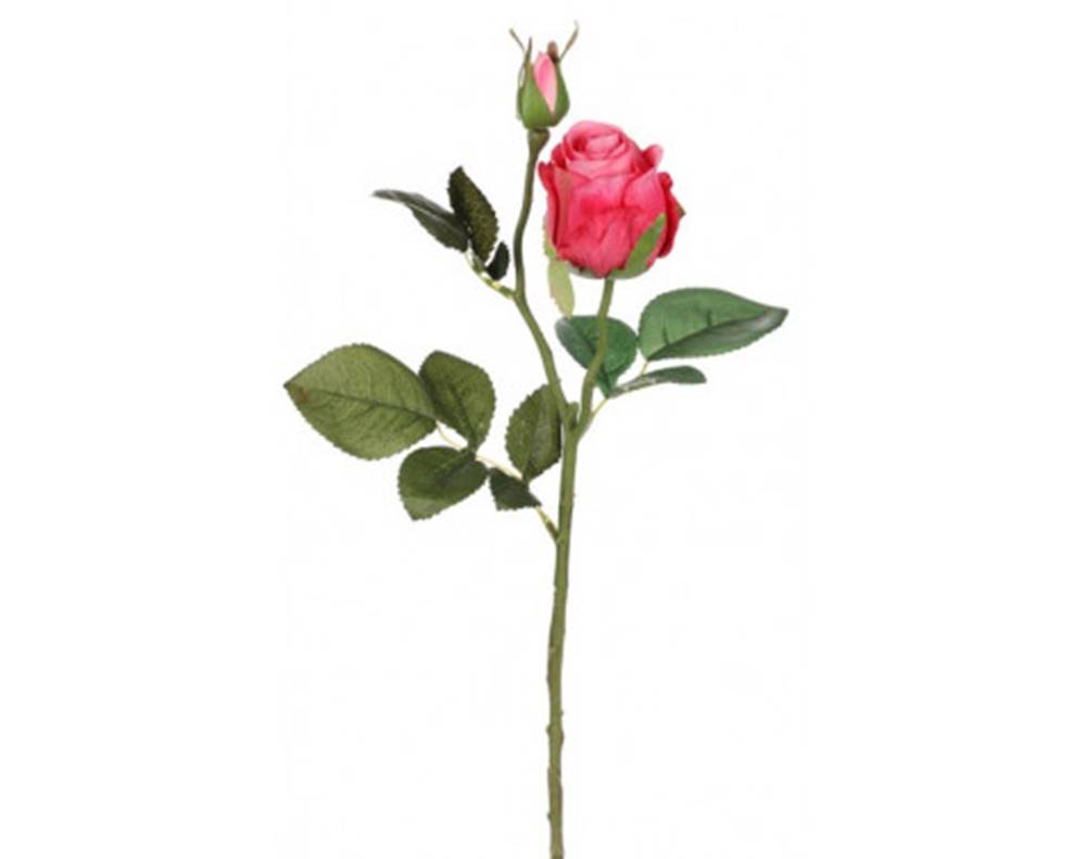 ASKO - NÁBYTOK Umelá kvetina Ruža 46 cm, ružová, značky ASKO - NÁBYTOK