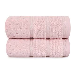 Hobby Súprava 2 ružových bavlnených uterákov Foutastic Arella, 50 x 90 cm, značky Hobby