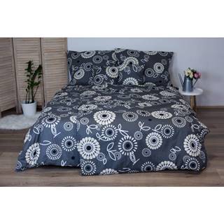 Sivé bavlnené posteľné obliečky Cotton HoElisa, 140 x 200 cm