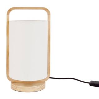 Leitmotiv Krémovobiela stolová lampa  Snap, výška 21,5 cm, značky Leitmotiv
