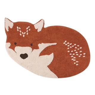 Nattiot Gaštanovohnedý bavlnený koberec  Little Wolf, 70 x 110 cm, značky Nattiot