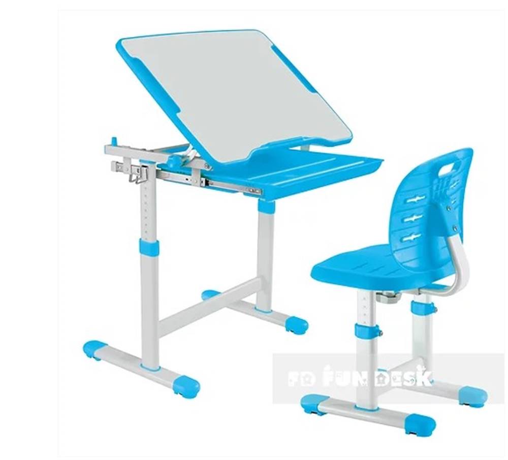 Fundesk  Rastúci stôl PICCOLINO III | blue so stoličkou, značky Fundesk