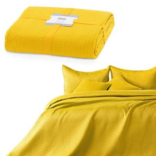 ArtTruAn  Prikrývka na posteľ CARMEN honey yellow 240x260 cm, značky ArtTruAn