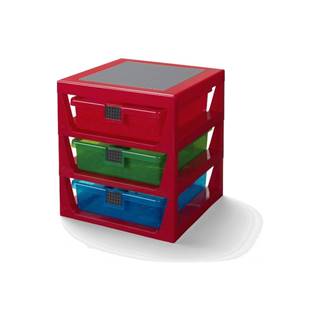 LEGO® Červený organizér s 3 zásuvkami  Storage, značky LEGO®