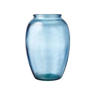 Bitz Modrá sklenená váza  Kusintha, ø 17,5 cm, značky Bitz