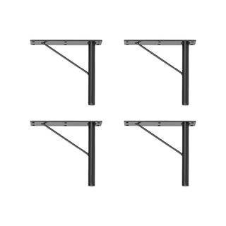 Hammel Furniture Čierne kovové nožičky ku skriniam v súprave 4 ks Mistral & Edge by Hammel - , značky Hammel Furniture