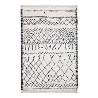 Biely/čierny koberec 170x120 cm Boho - Think Rugs