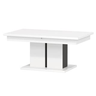 Sconto Konferenčný stolík GRACIA MR11 biela/čierna, značky Sconto