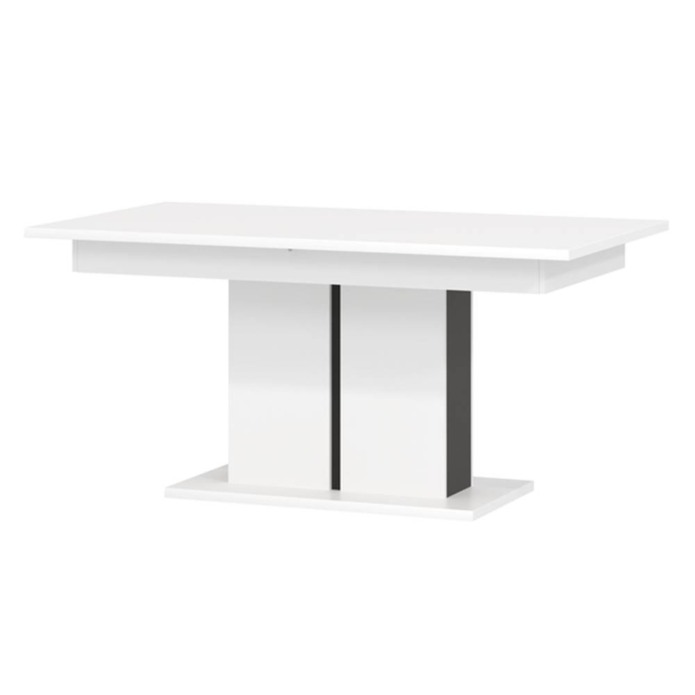Sconto Jedálenský stôl GRACIA MR12 biela/čierna, značky Sconto