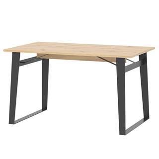 Sconto Jedálenský stôl SOFT LT16 dub artisan/čierna, značky Sconto