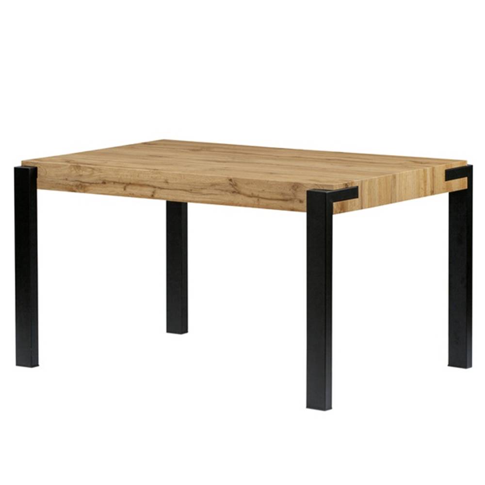 Sconto Jedálenský stôl CARLO dub divoký/čierna, značky Sconto