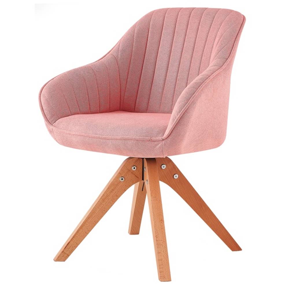Sconto Jedálenská stolička CHIP I ružová/buk, značky Sconto