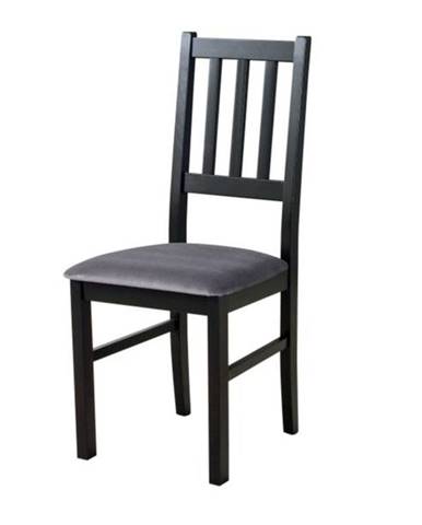 Jedálenská stolička BOLS 4 čierna/antracitová