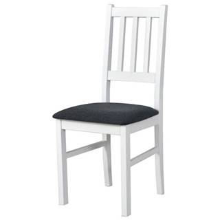 Jedálenská stolička BOLS 4 biela/čierna