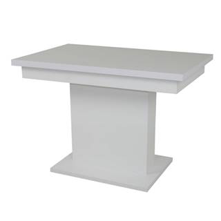 Jedálenský stôl SHIDA 2 biela, šírka 130 cm, rozkladací