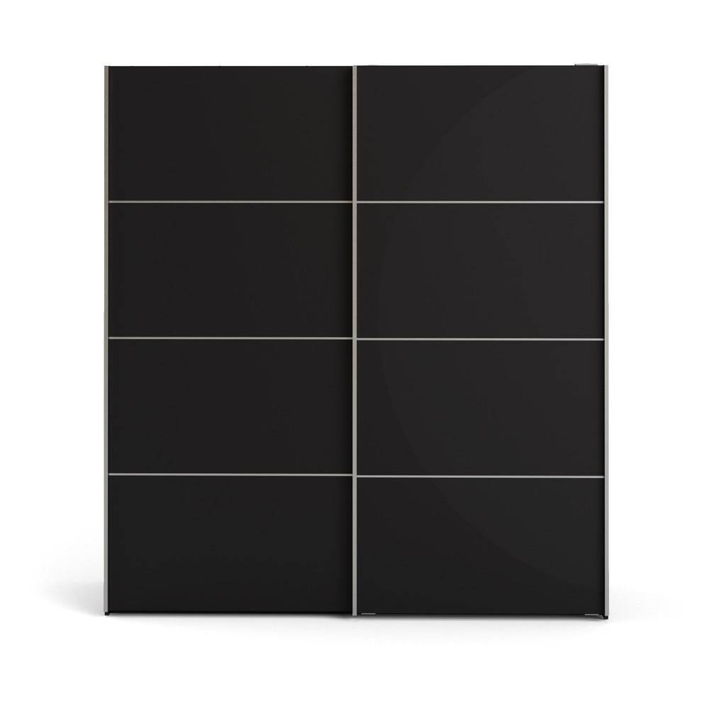 Tvilum Čierna šatníková skriňa  Verona, 182 x 202 cm, značky Tvilum