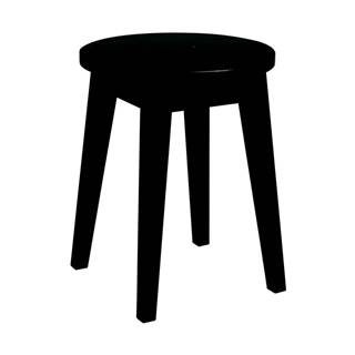 Rowico Čierna nízka dubová stolička  Frigg, značky Rowico