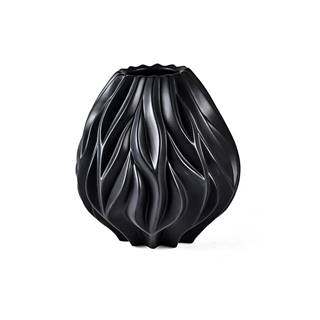 Morsø Čierna porcelánová váza  Flame, výška 23 cm, značky Morsø