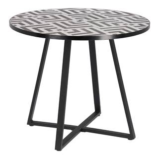 Kave Home Záhradný jedálenský stôl s keramickou doskou  Tella, ⌀ 90 cm, značky Kave Home