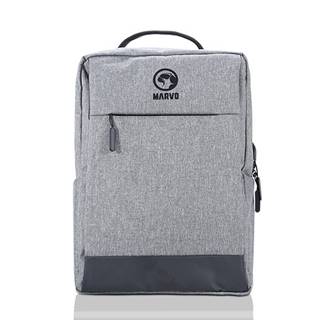 Batoh na notebook 15.6", BA-03, šedý z nylónu, USB port pre nabíjanie, Marvo