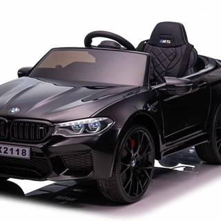 Elektrické autíčko BMW M5 24V, čierne, Mäkké EVA kolesá, Motory: 2x 24V, Kapacita batérií 24V, LED Svetlá, 2,4 GHz diaľkové ovládanie, MP3 Prehrávač, Mäkké PU sedadlo, ORIGINÁL licencia