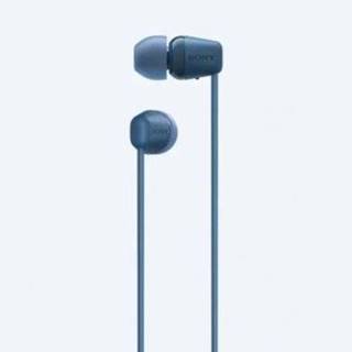 Sony  WI-C100, bezdrátová sluchátka do uší, modrá, značky Sony