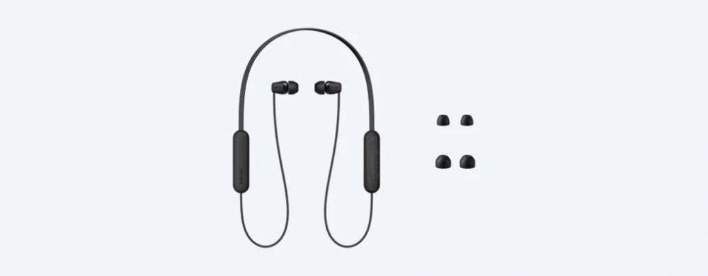 Sony  WI-C100, bezdrátová sluchátka do uší, černá, značky Sony