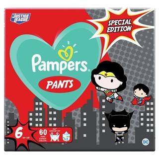 PAMPERS  Pants Nohavičky plienkové jednorazové 6 (15 kg+) 60 ks - Warner Bros LTD, značky PAMPERS