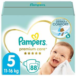 PAMPERS  Premium Care Plienky jednorazové 5 (11-16 kg) 88 ks - MEGA PACK, značky PAMPERS