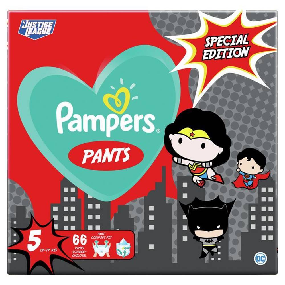 PAMPERS  Pants Nohavičky plienkové jednorazové 5 (12-17 kg) 66 ks - Warner Bros LTD, značky PAMPERS
