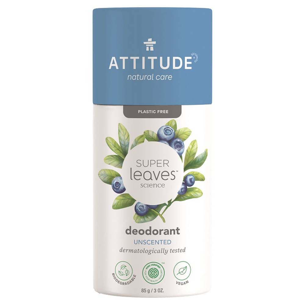 ATTITUDE  Deodorant prírodný tuhý Super leaves - bez vône 85 g, značky ATTITUDE