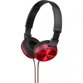 Sony  MDRZX310AP, červená náhlavní sluchátka řady ZX s ovladačem na kabelu, značky Sony