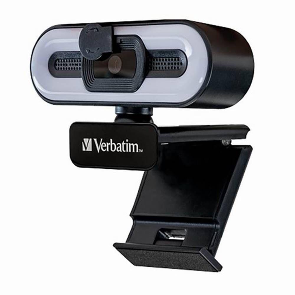 Verbatim  Full HD Webkamera 2560x1440, 1920x1080, USB 2.0, čierna, Windows, Mac OS X, Linux kernel, Android Chrome, FULL HD, 30 FPS, značky Verbatim