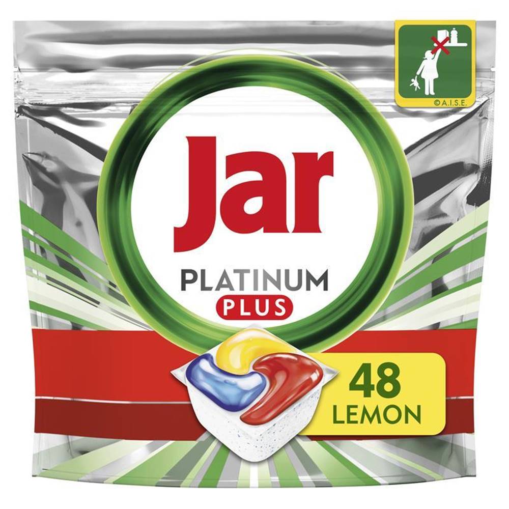 JAR  Platinum Plus Quickwash tablety do umývačky 48 ks, značky JAR