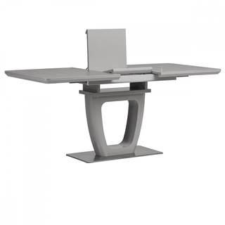 AUTRONIC HT-442M GREY Jedálenský stôl 140+40x80 cm, keramická doska 6 mm s dekorom sivý mramor, MDF, sivý mat
