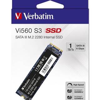 Verbatim SSD 1TB M.2 2280 SATA III Vi560 S3 interní disk, Solid State Drive