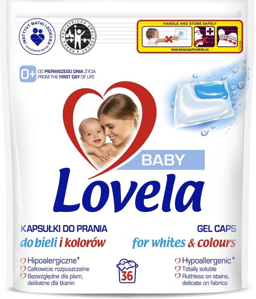 Lovela LOVELA Baby kapsuly gélové na pranie 36 ks, značky Lovela