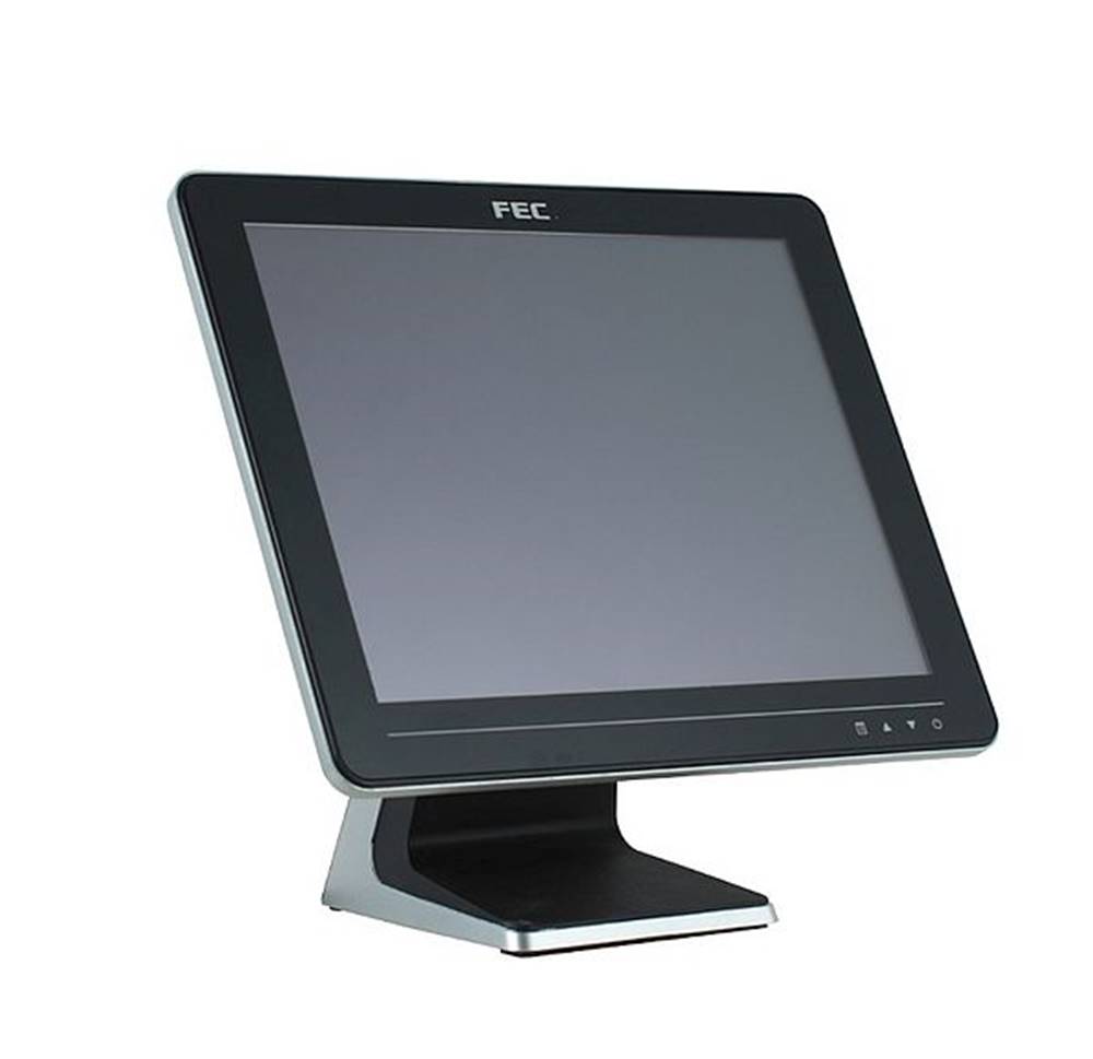 FEC Dotykový monitor  AM-1015C, 15" LED LCD, PCAP (10-Touch), USB, VGA/DVI, bez rámečku, černo-stříbrný, značky FEC