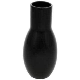 Keramická váza Belly, 9 x 21 x 9 cm, čierna