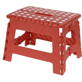 Simplehuman Skladacia stolička červená, 29 x 22 cm, značky Simplehuman
