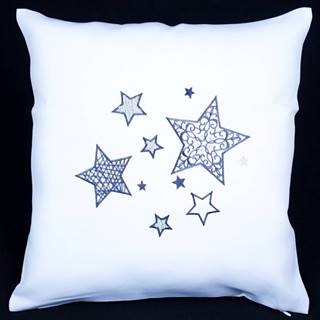Orion Boma Trading Vianočná obliečka na vankúšik Blue stars, 40 x 40 cm, značky Orion