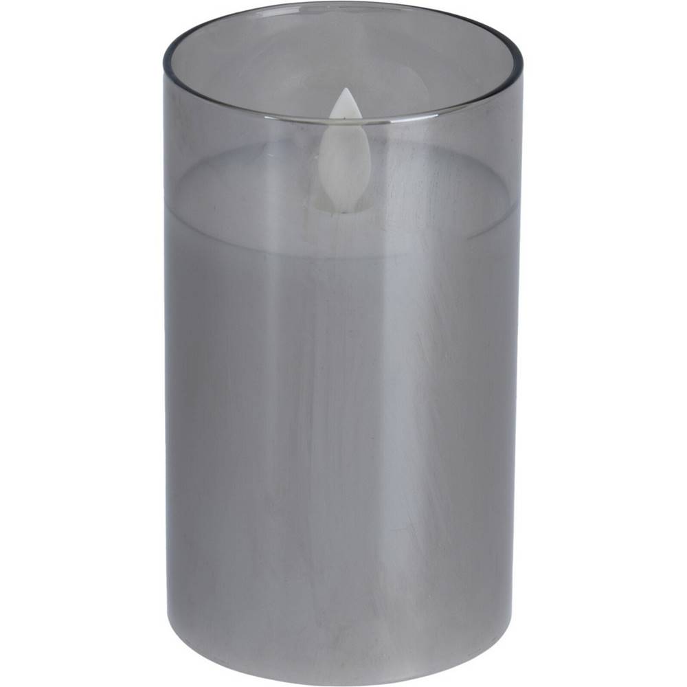 Lottie LED sviečka v skle Agide, reálny plameň, 7,5 x 12,5 cm, teplá biela, značky Lottie