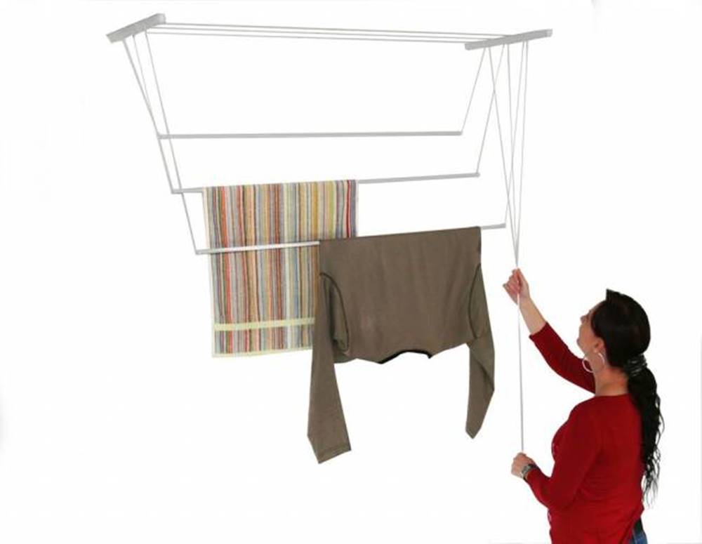 Kinekus Sušiak stropný na prádlo, 5 tyčí, 120 cm, značky Kinekus