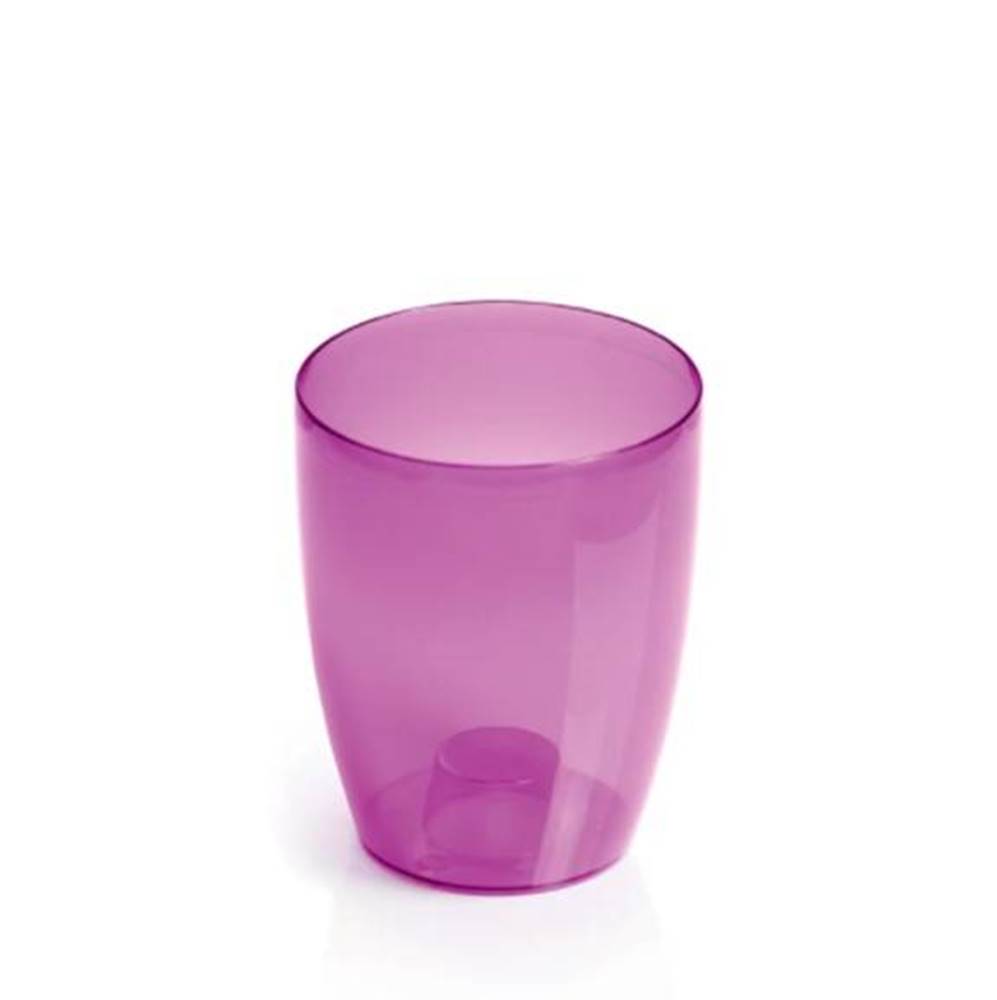 Kinekus Kvetináč transparentný, plastový, priemer 13,2 cm, COUBI ORCHID, fialový, značky Kinekus
