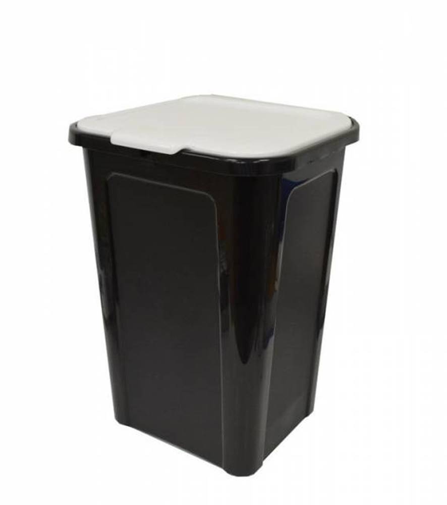 Kinekus Odpadkový kôš na recykláciu 44 l, plastový, "Cover Line" TONTARELLI, čierno/biely, značky Kinekus