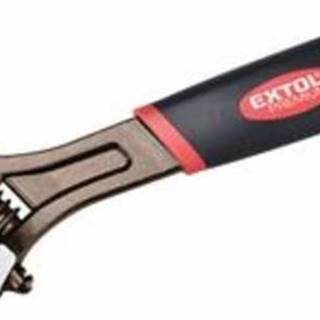 EXTOL PREMIUM Kľúč nastaviteľný 300mm/12"", pogumovaná rukoväť, poniklovan, značky EXTOL PREMIUM