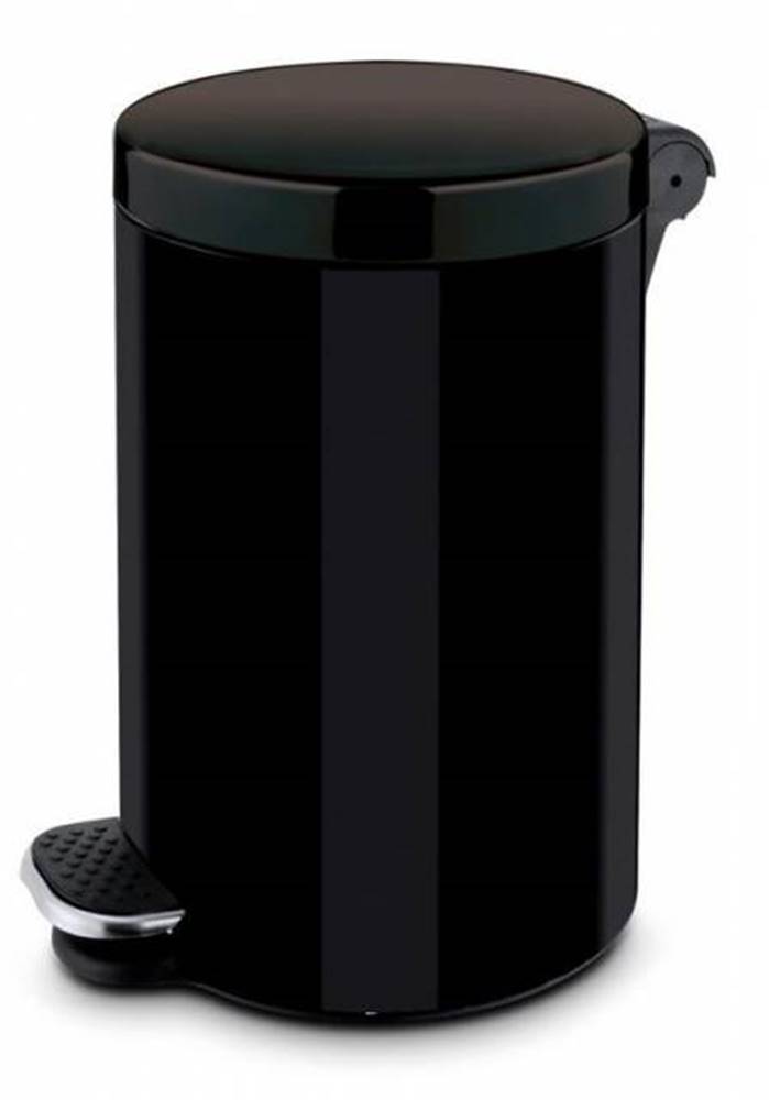 Kinekus Kôš na odpad nášľapný 20 l, oceľový, čierny, značky Kinekus